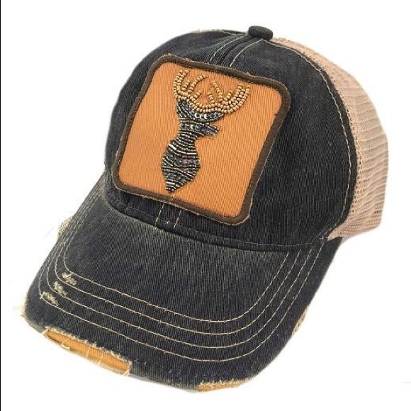 Judith March Beaded Deer Hat 🦌 - Picture 2 of 4